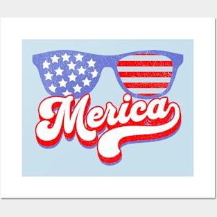 Merica - Sunglasses Posters and Art